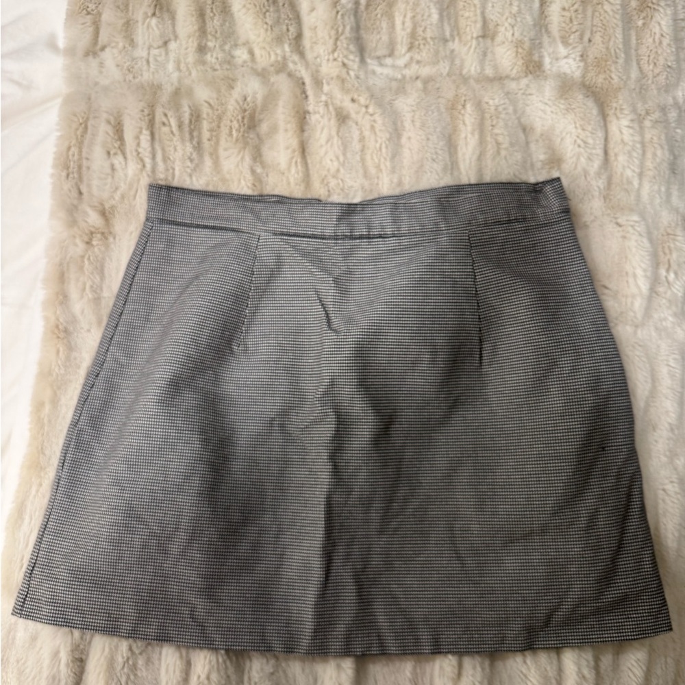 Houndstooth Mini Skirt